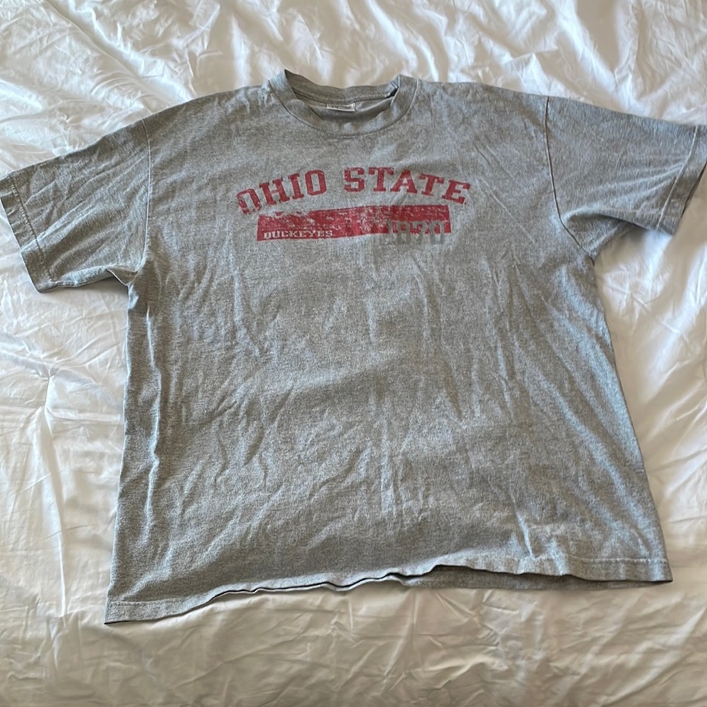 Vintage Thrifted Grey Ohio State Shirt Size: Extra Large